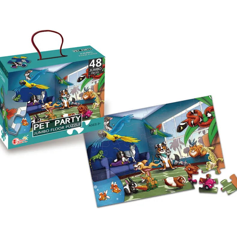 Puzzel Huisdieren party - 48 stukjes