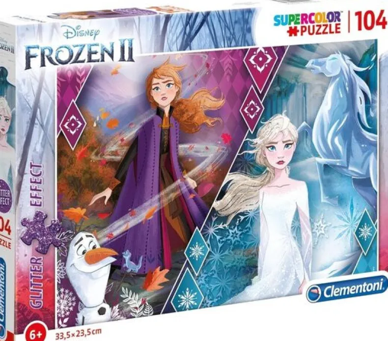 Puzzle 104 Glitter Disn.Frozen2
