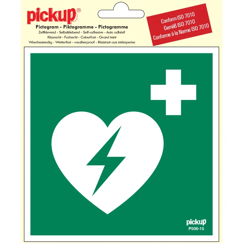 Pictogram AED 15 x 15 cm
