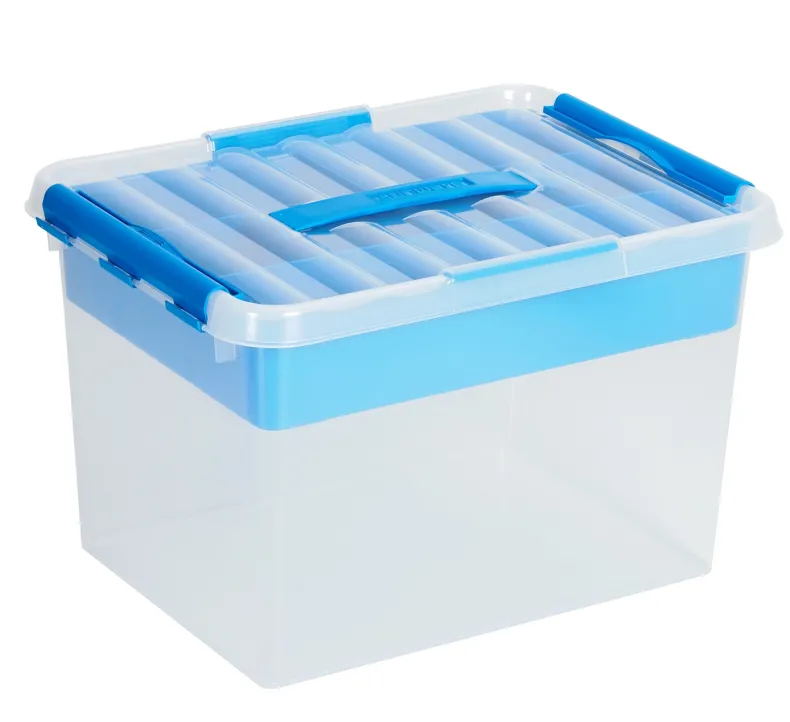 Q - line multi opbergbox 22 L blauw