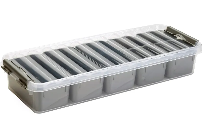 Q - line opbergbox 2,5 L met 7 uitneembare bakjes