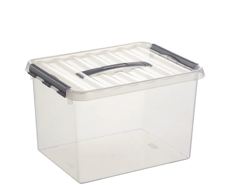 Q - line opbergbox 22 L transparant