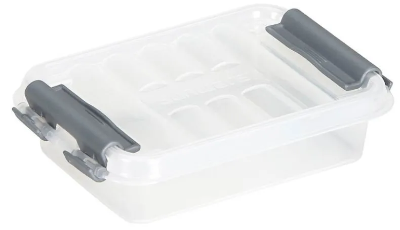 Q - line opbergbox 200 ml transparant / metaal