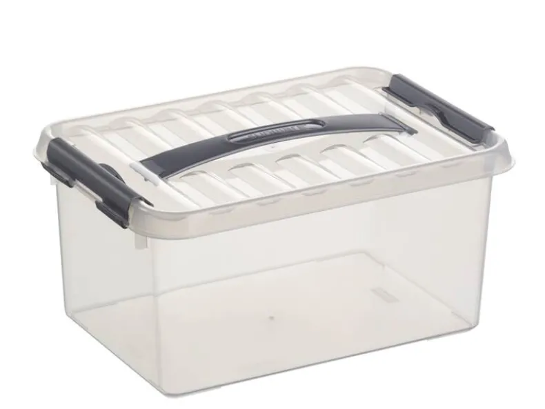 Q - line opbergbox 6 L wit transparant