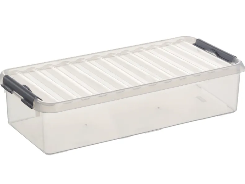 Q - line opbergbox 6,5 L transparant / metaal