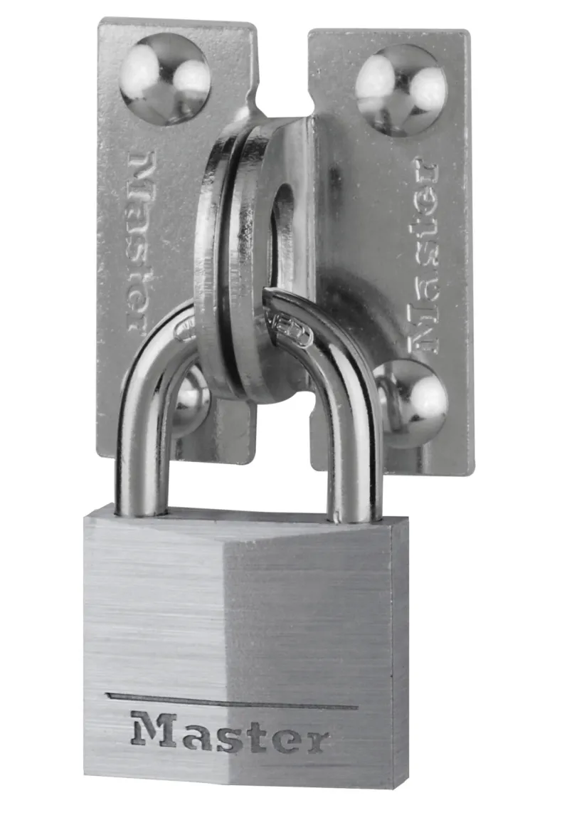 Rechthoekige oogplaat met hangslot 40 mm