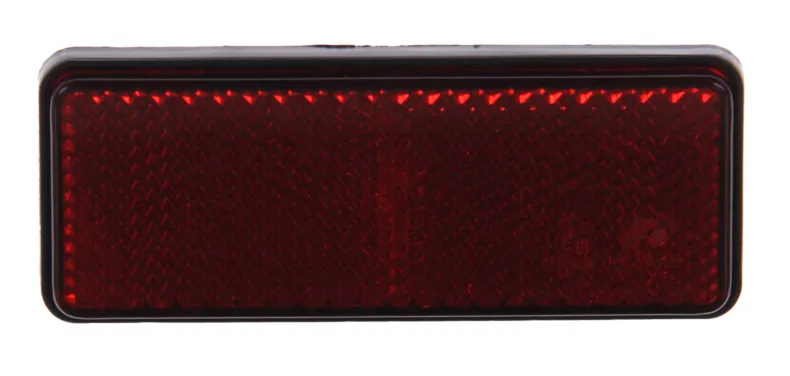 Reflector rechthoekig zelfklevend rood