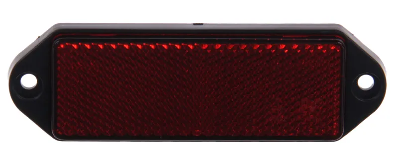 Reflector rechthoekig geschroefd rood