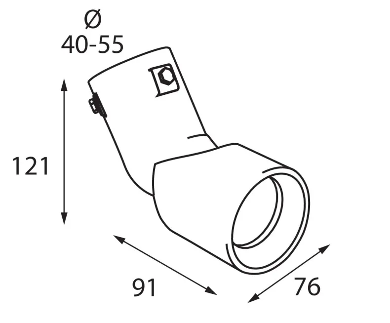 Regelbaar Uitlaatsierstuk TS-67