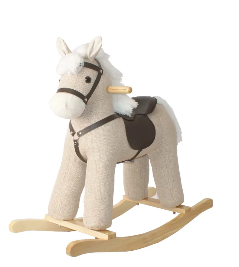 Rocking Horse beige met geluid