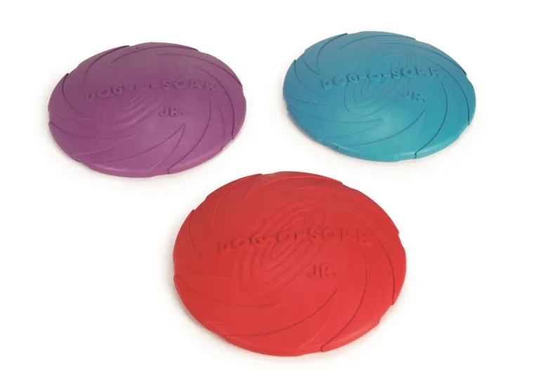 Rubber frisbee dog-o-soar