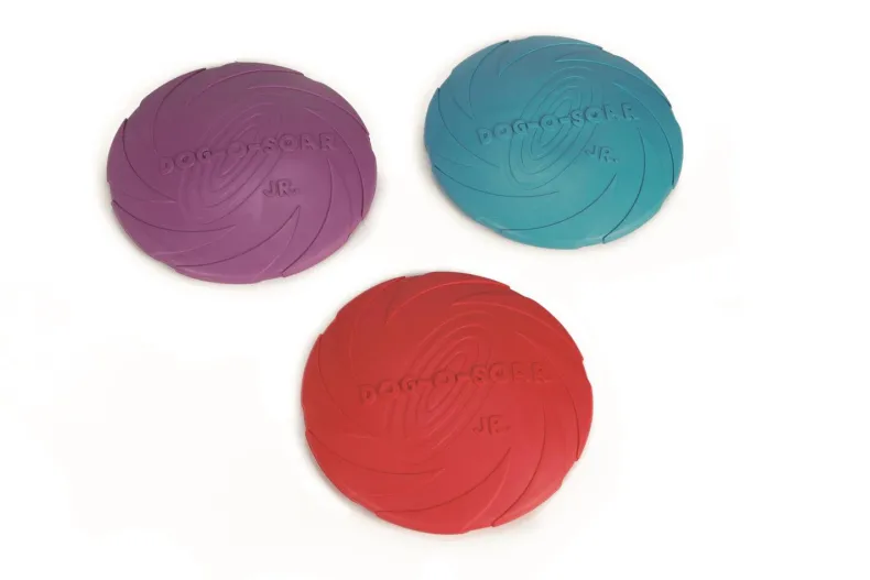 Rubber frisbee dog-o-soar