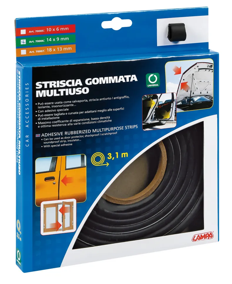 Rubber Strip 14mm x 3,10m