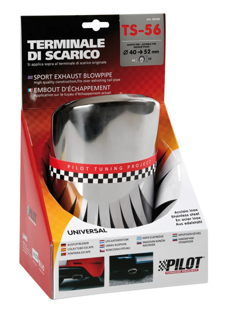 RVS Uitlaatsierstuk TS-56