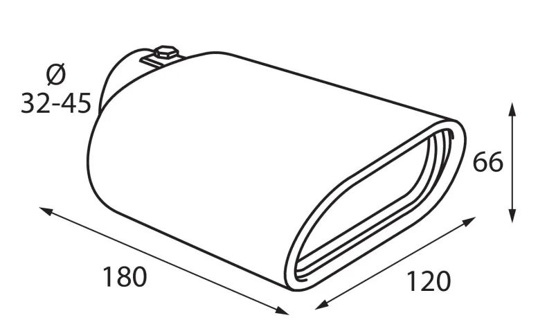 RVS Uitlaatsierstuk TS-57