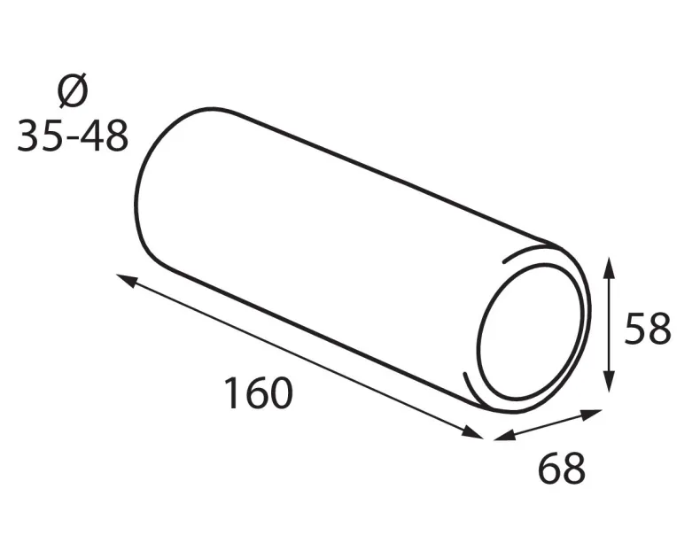 RVS Uitlaatsierstuk T-1