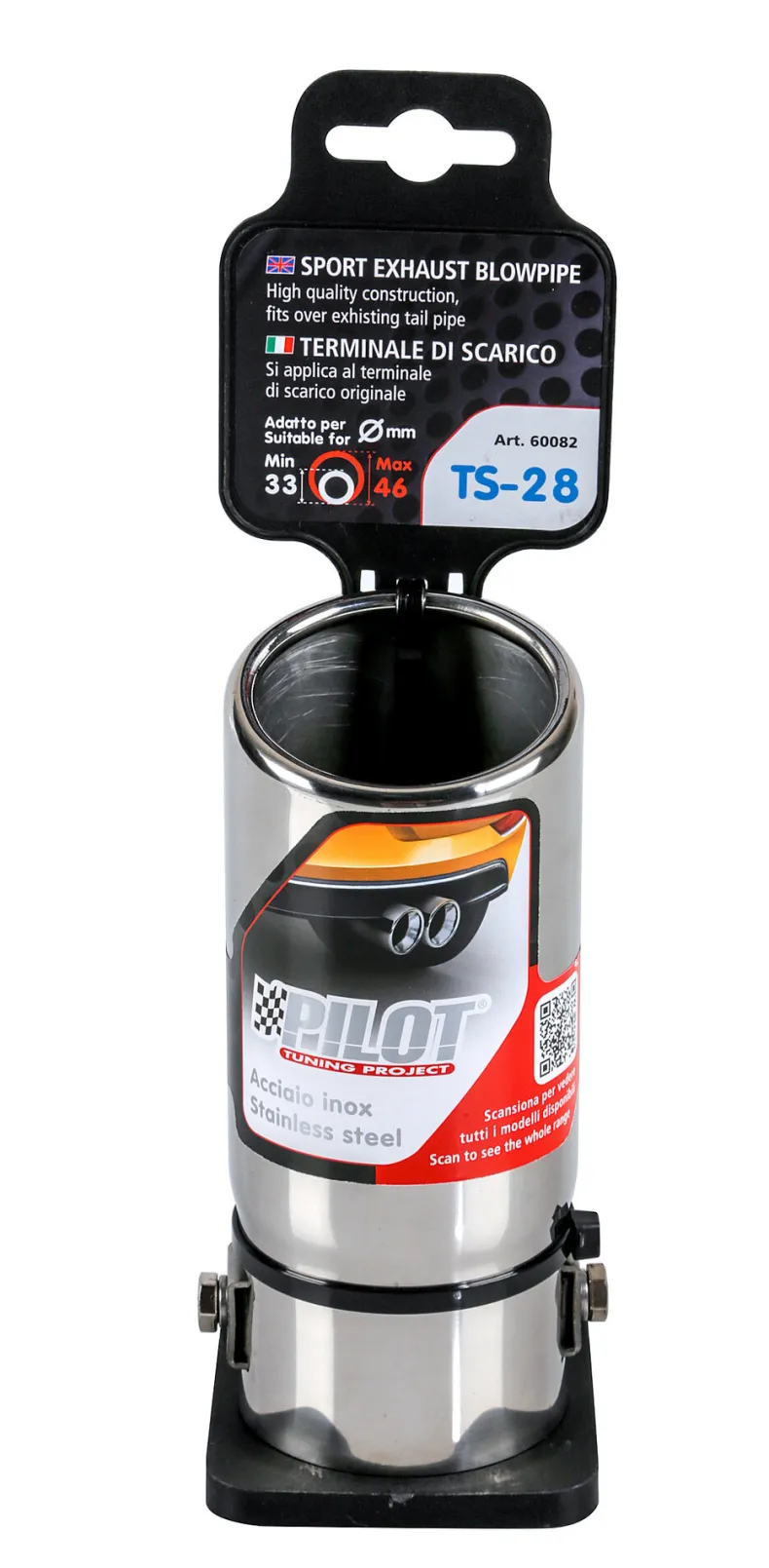 RVS Uitlaatsierstuk TS-28