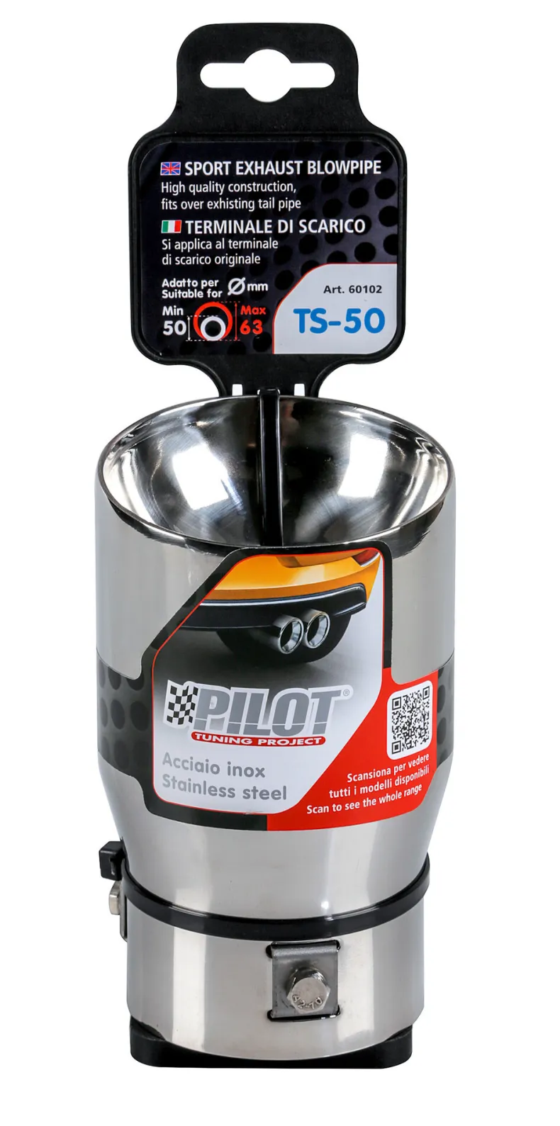 RVS Uitlaatsierstuk TS-50