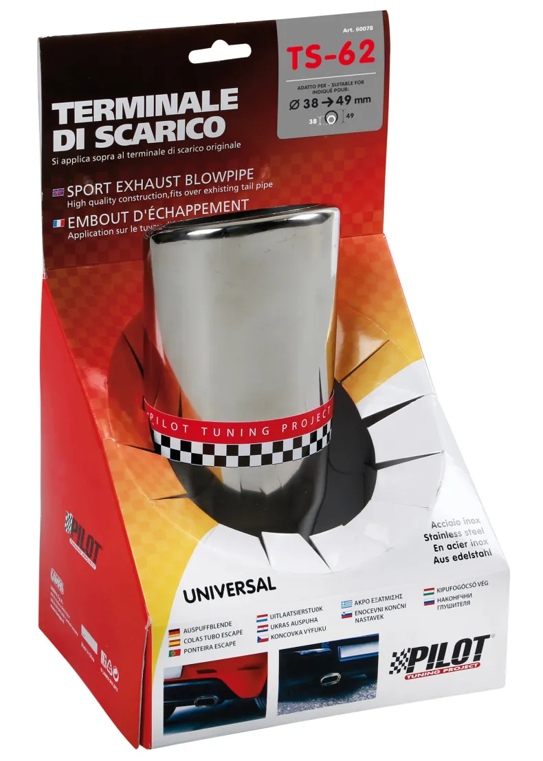 RVS Uitlaatsierstuk TS-62