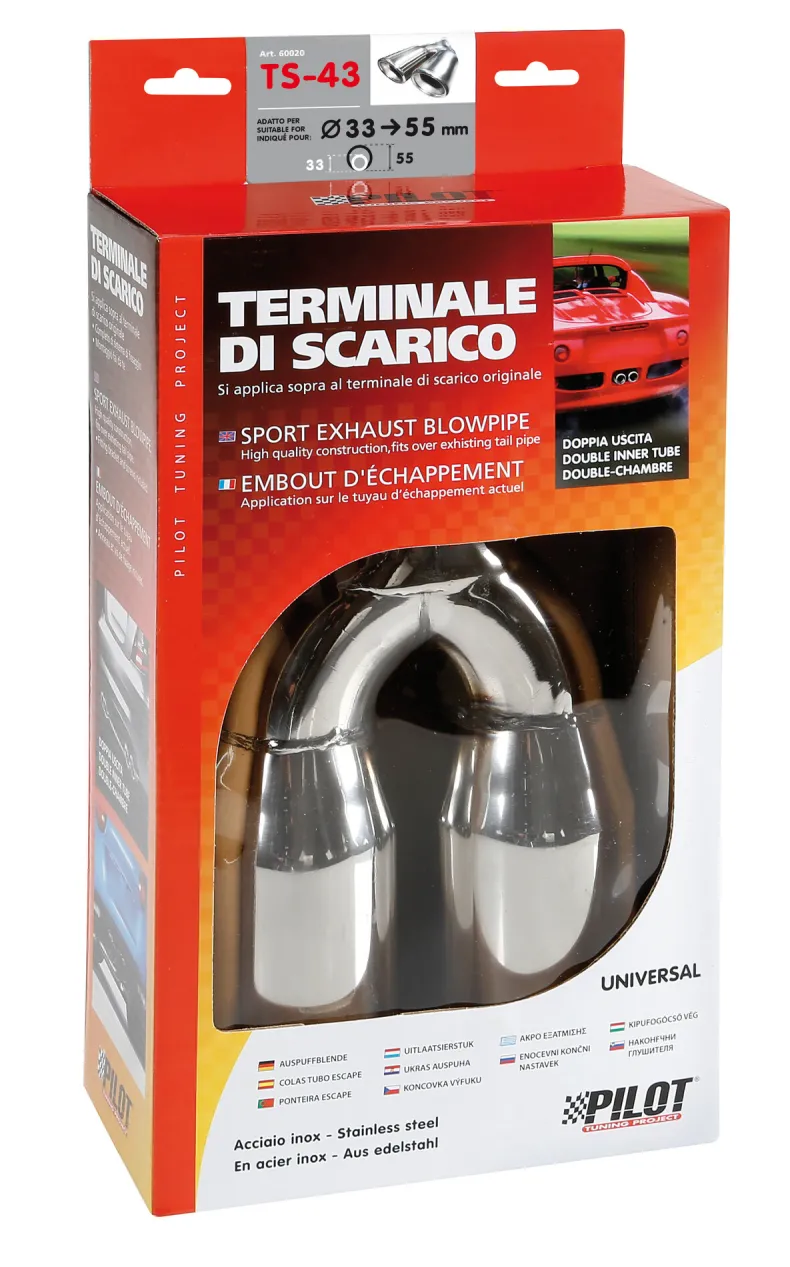 RVS Uitlaatsierstuk TS-43