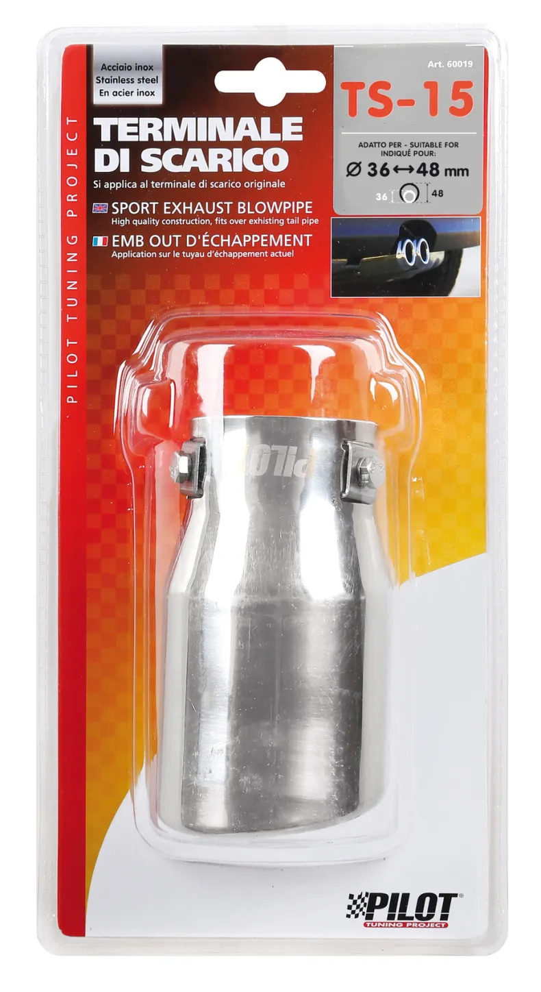 RVS Uitlaatsierstuk TS-15