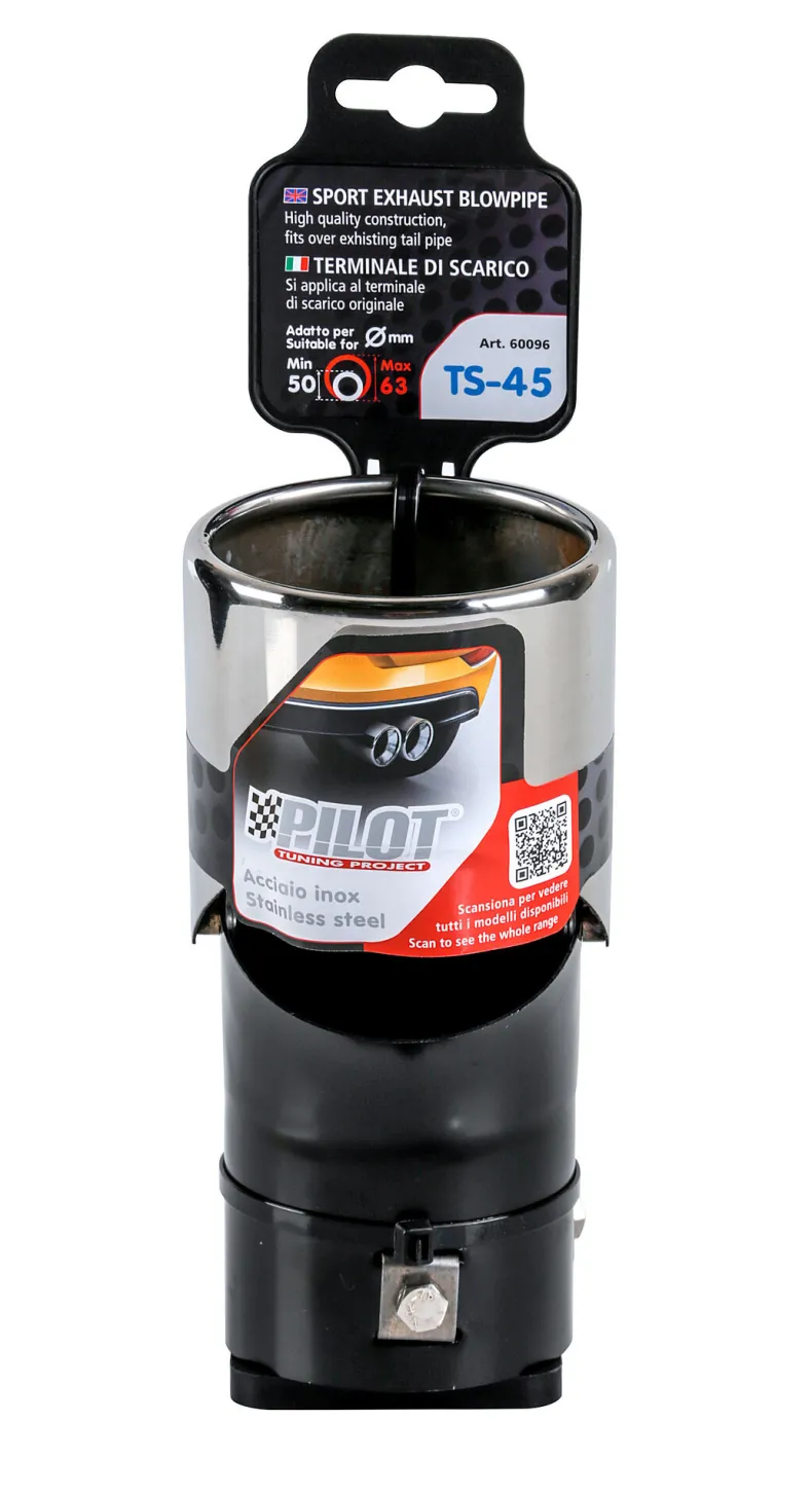 RVS Uitlaatsierstuk TS-45