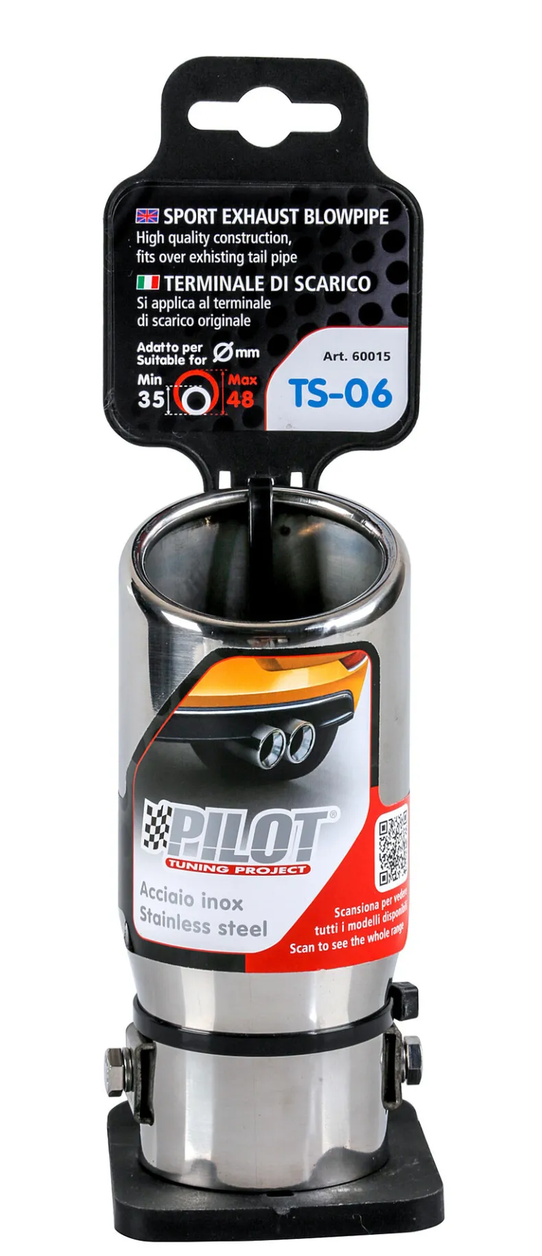 RVS Uitlaatsierstuk TS-06