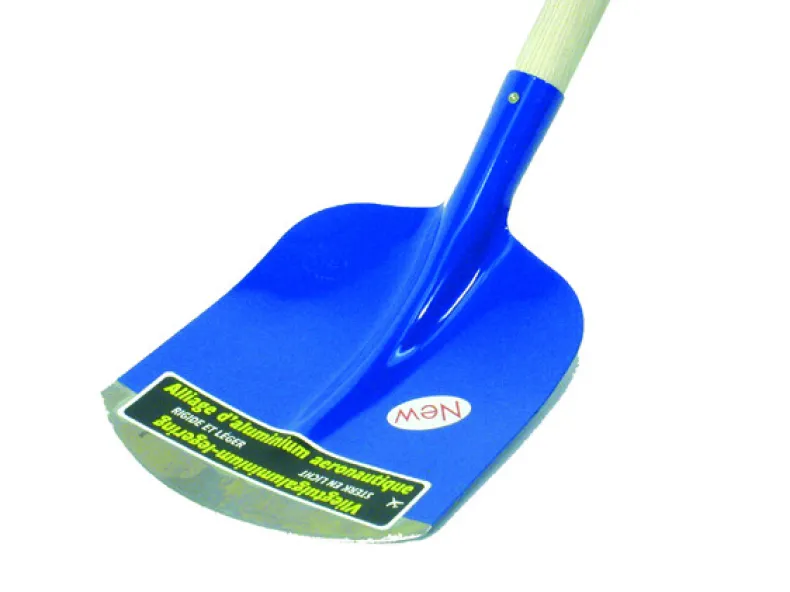 Schop aluminium met gebogen steel 24 cm