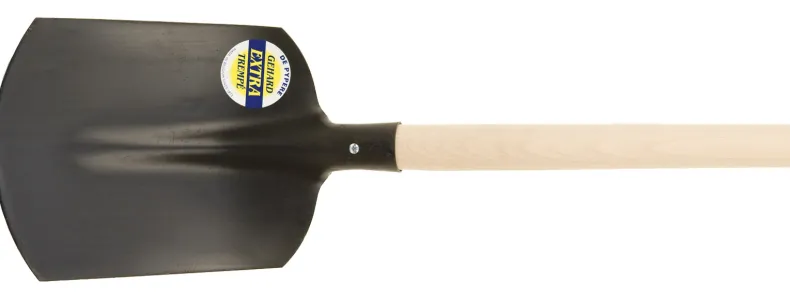 Schop nr 1 zwart met steel in beuk