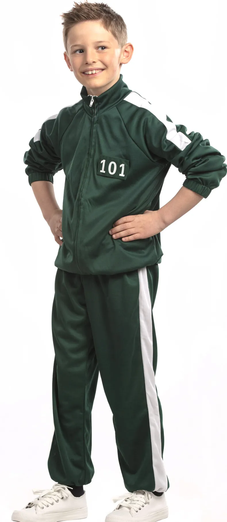 Kinderkostuum Speler Squid Game Pak - Groen - Maat 140