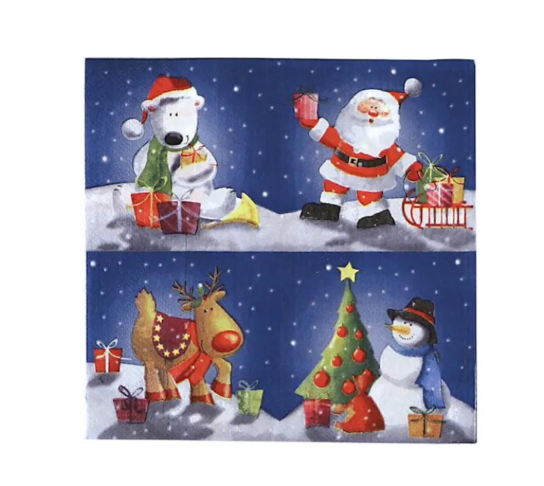 Servetten Kerstmis 33X33 cm 20 Stuks