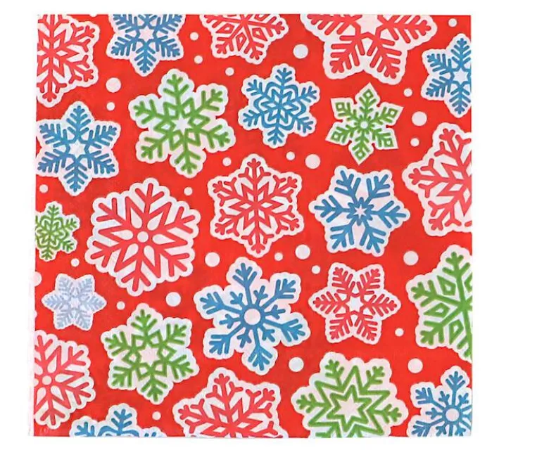 Servetten Sneeuwvlok 33X33 cm 20 Stuks