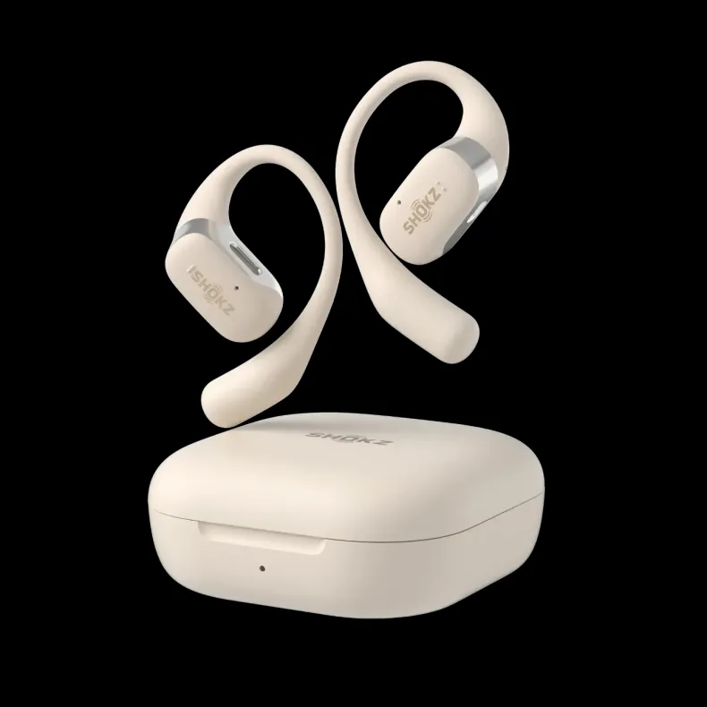 Shokz OpenFit Sport Koptelefoon  - Open Ear - Beige