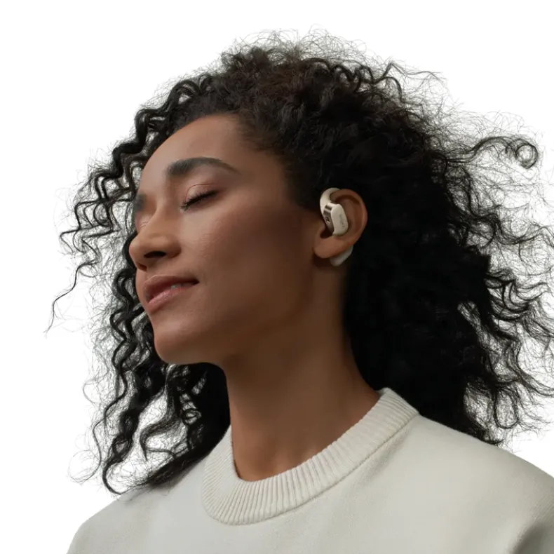 Shokz OpenFit Sport Koptelefoon  - Open Ear - Beige