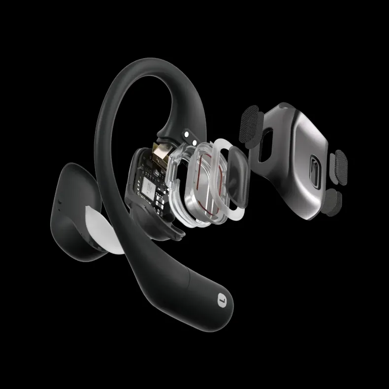 Shokz OpenFit Sport Koptelefoon  - Open Ear - Zwart