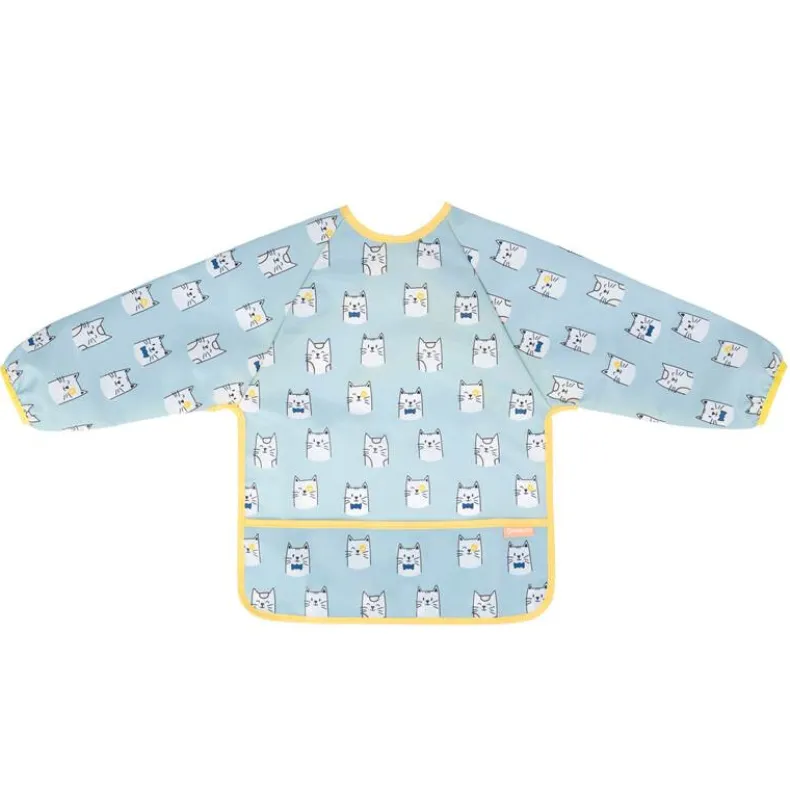 Slab lange mouw afwasbaar blauw