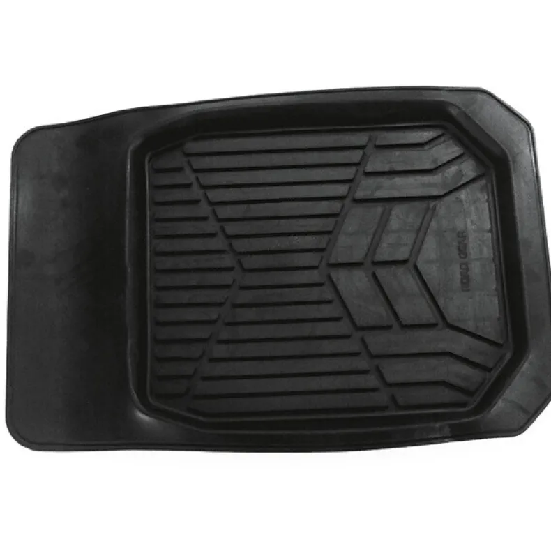 Sneeuwmat zwart rubber 74 x 50 cm