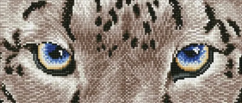 Snow Leopard Spy Diamond Dotz