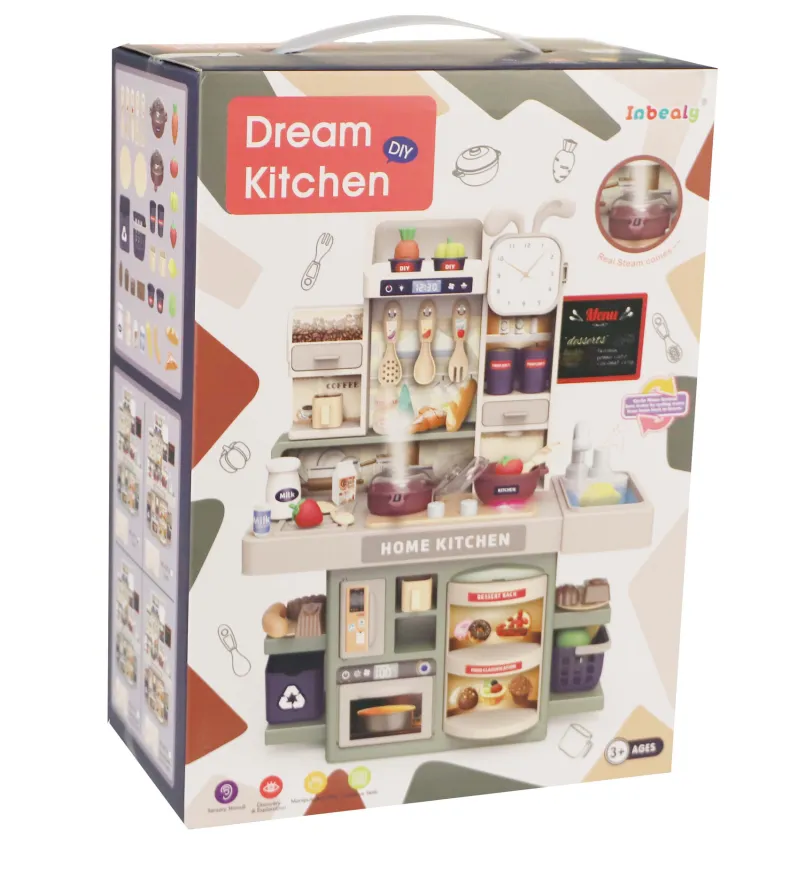 Speelgoed Droomkeuken - Licht en Geluid - Met Accessoires - 34,5cmx16cmx42cm