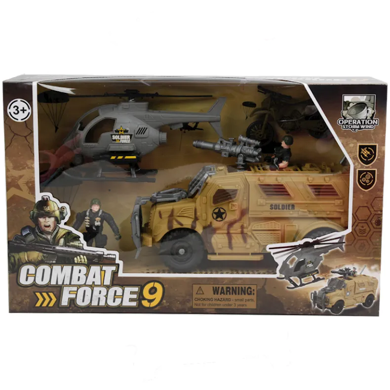 Speelset legervoertuigen