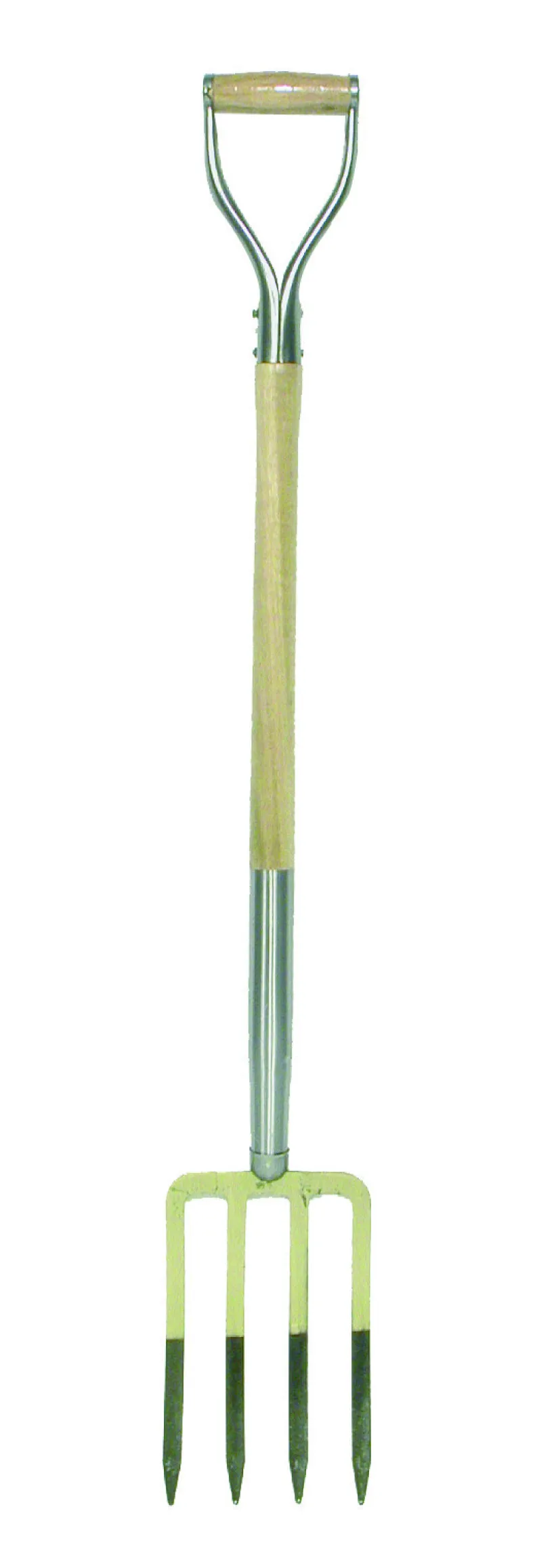 Spitvork 4 tanden met stift en D - steel