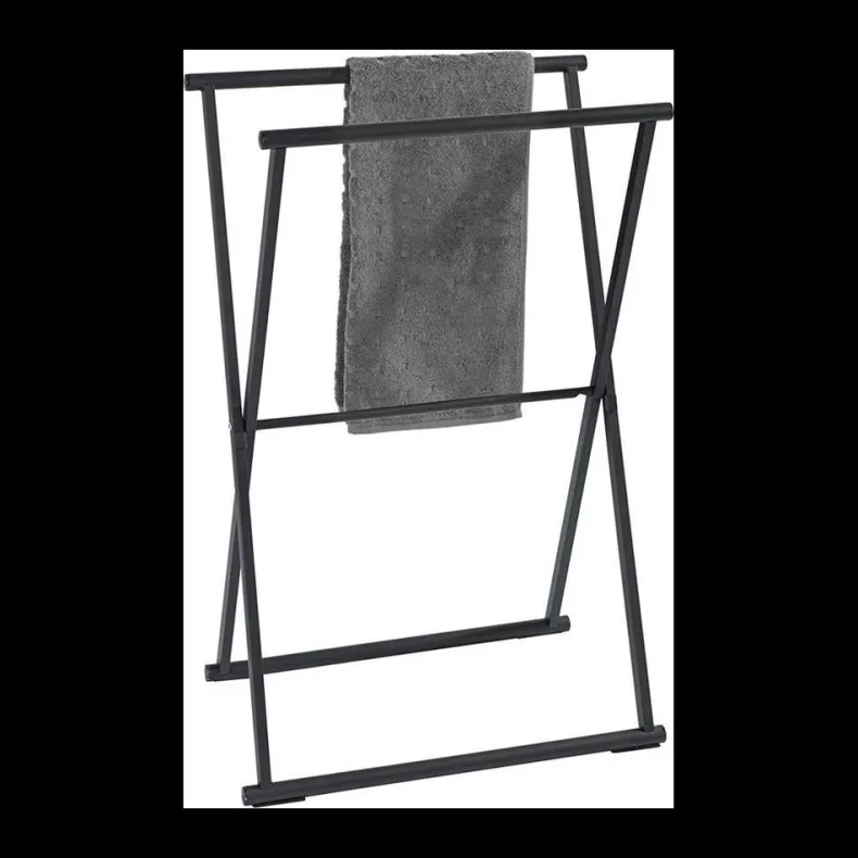 Staande handdoekhouder Lava zwart
