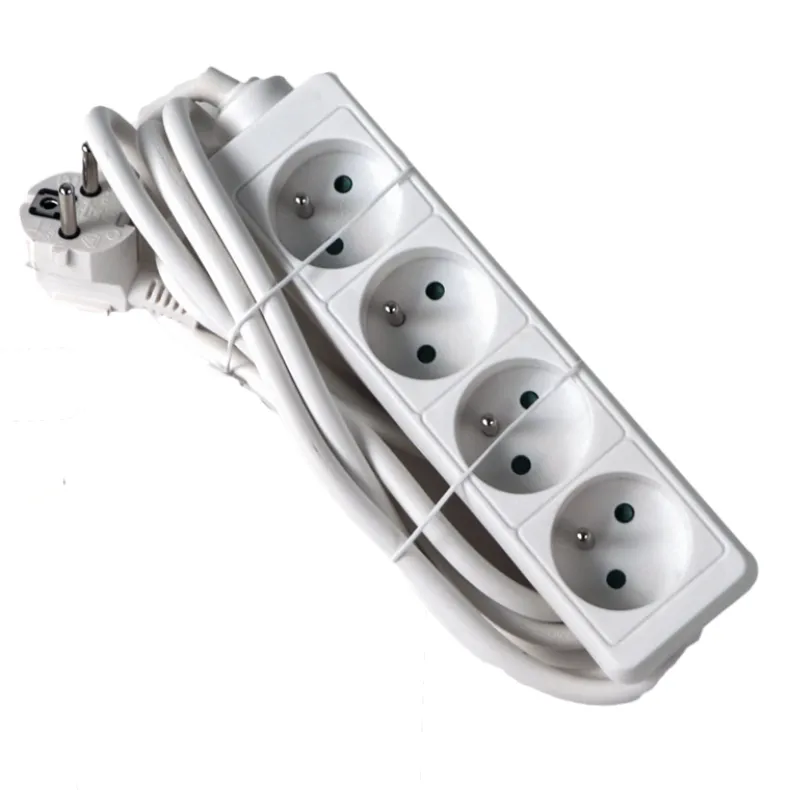 Stekkerblok met kabel 3 m wit 4 x 16 A