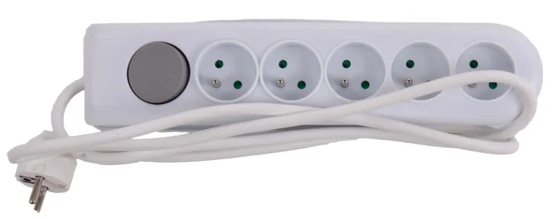 Stekkerblok met schakelaar en kabel 1,5 m 5 x 16 A