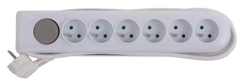 Stekkerblok met schakelaar en kabel 1,5 m 6 x 16 A