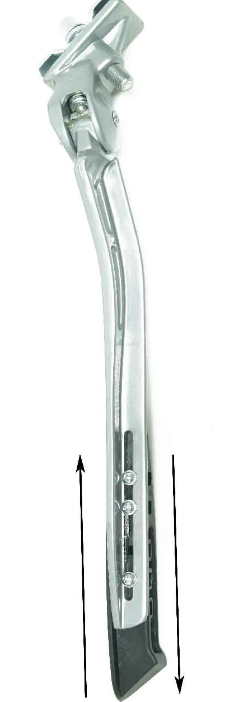 Steunvoet regelbaar aluminium Curve