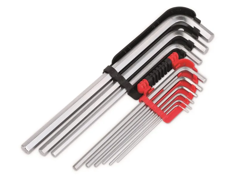 Stiftsleutelset long 9-delig