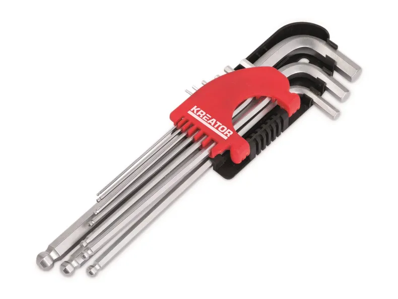 Stiftsleutelset long 9-delig