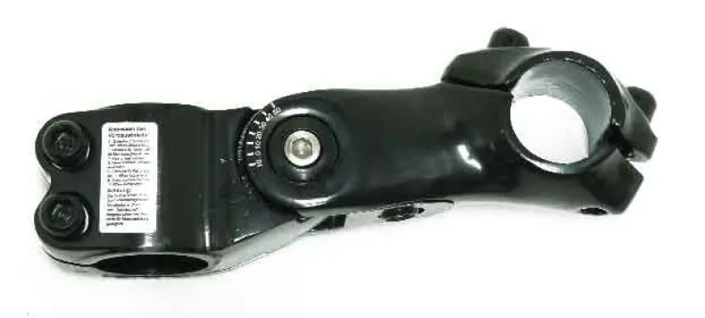 Stuurpen kopserie alu zwart 28.6 mm/100 mm regelbaar