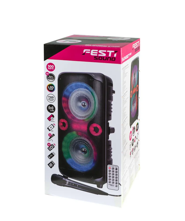 Sunset 326 Bluetooth Party Speaker 300W